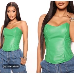 Fashion Nova Kelly Green Corset